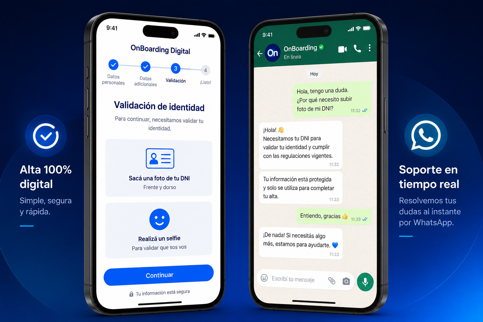 OnBoarding Digital + Pip en acción