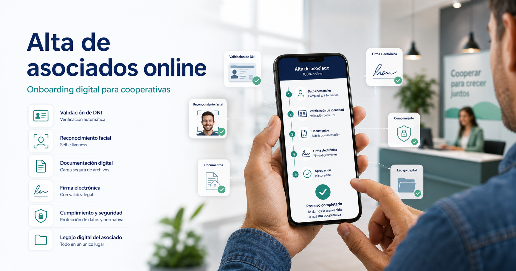 OnBoarding Digital para cooperativas: alta de asociados online
